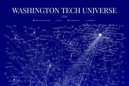 New map traces Washington state’s tech ‘universe’ to a few key hubs, and shows what’s at risk – GeekWire