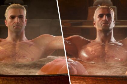 Here is your world-first comparison between original and remastered Tub Geralt in The Witcher 3