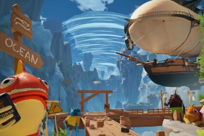 Take to the skies and shoot your mates in the face with a shotgun in Fish & Ships