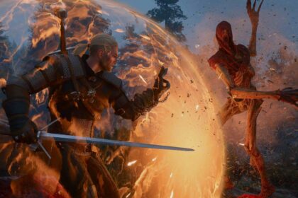 We saw The Witcher 3 – Songs of the Past in action, and the full-game remaster that’s coming this year too