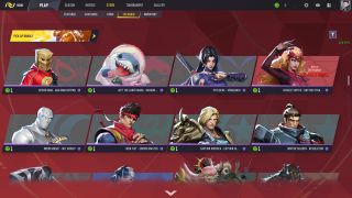 Marvel Rivals costume coins - The exchange shop showing all the costumes you can spend these coins on.