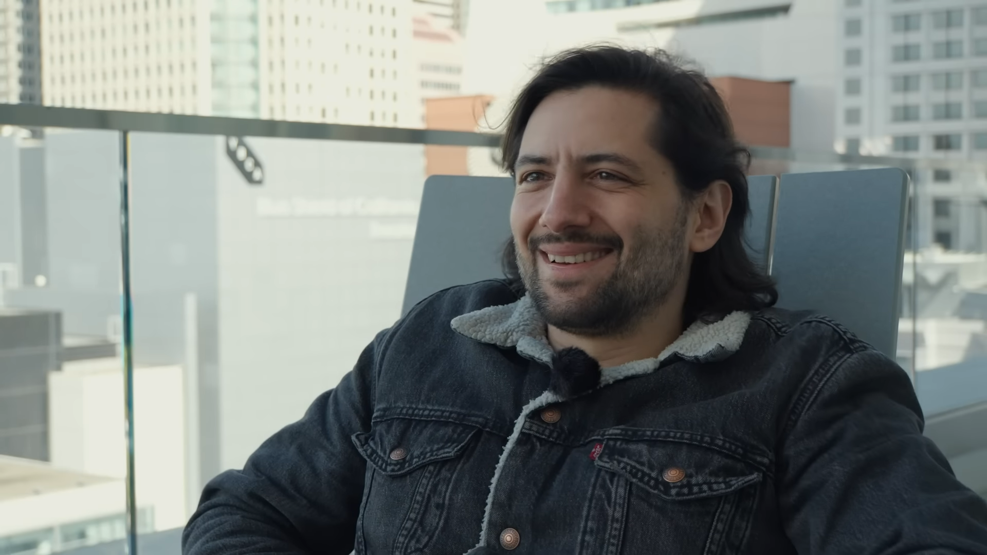 Eric Barone smiling and talking about Stardew Valley