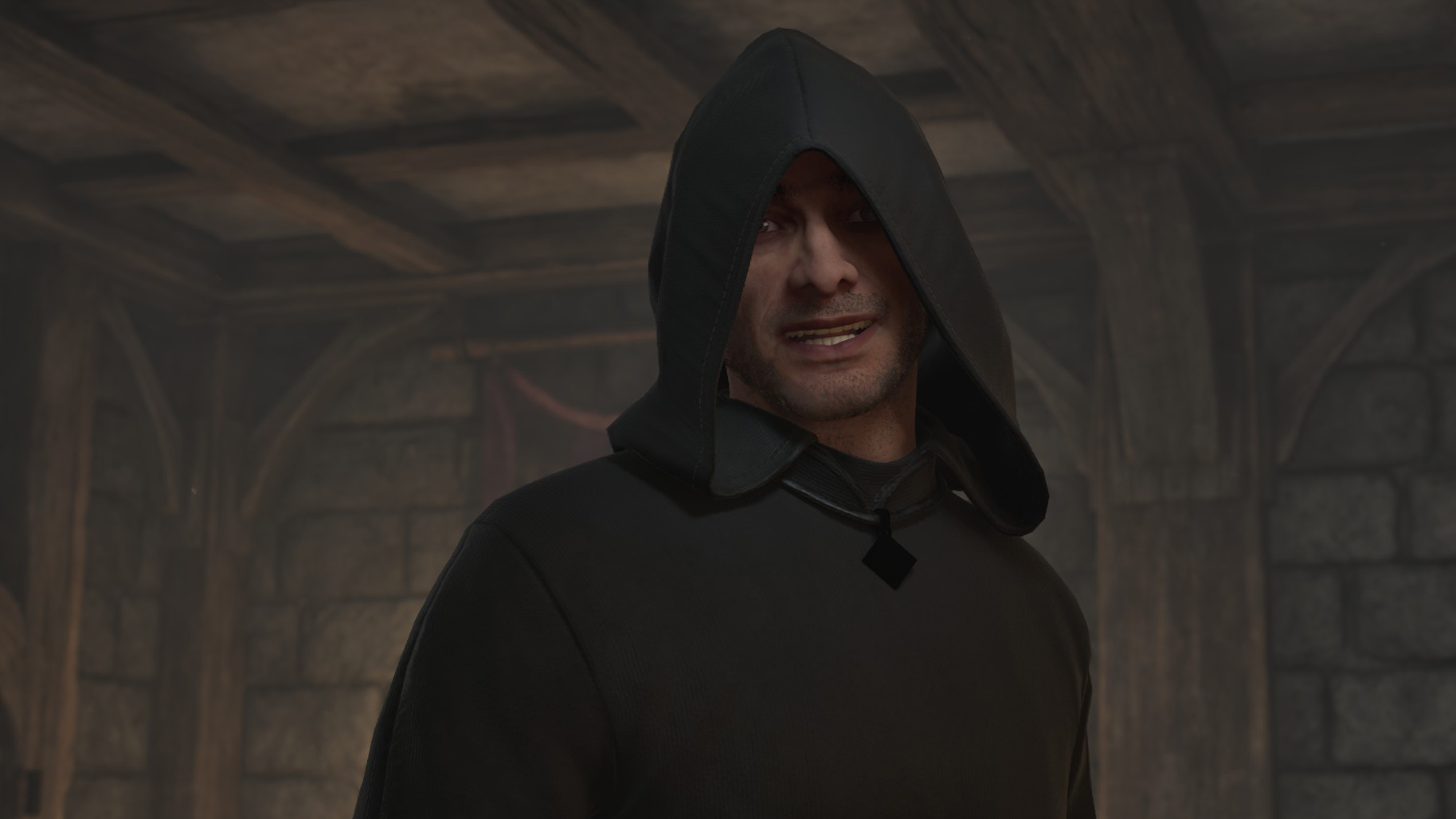 Lucien Lachance, a man in a hood from Oblivion Remastered
