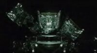 Video frame of Amazon Project Kuiper satellites being deployed in orbit