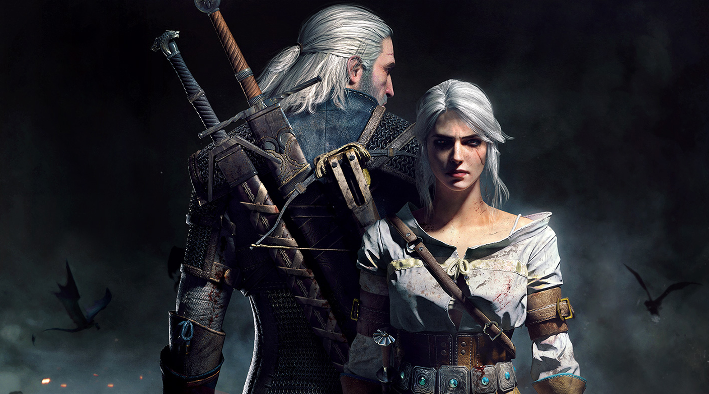 Geralt and Ciri in The Witcher 3.