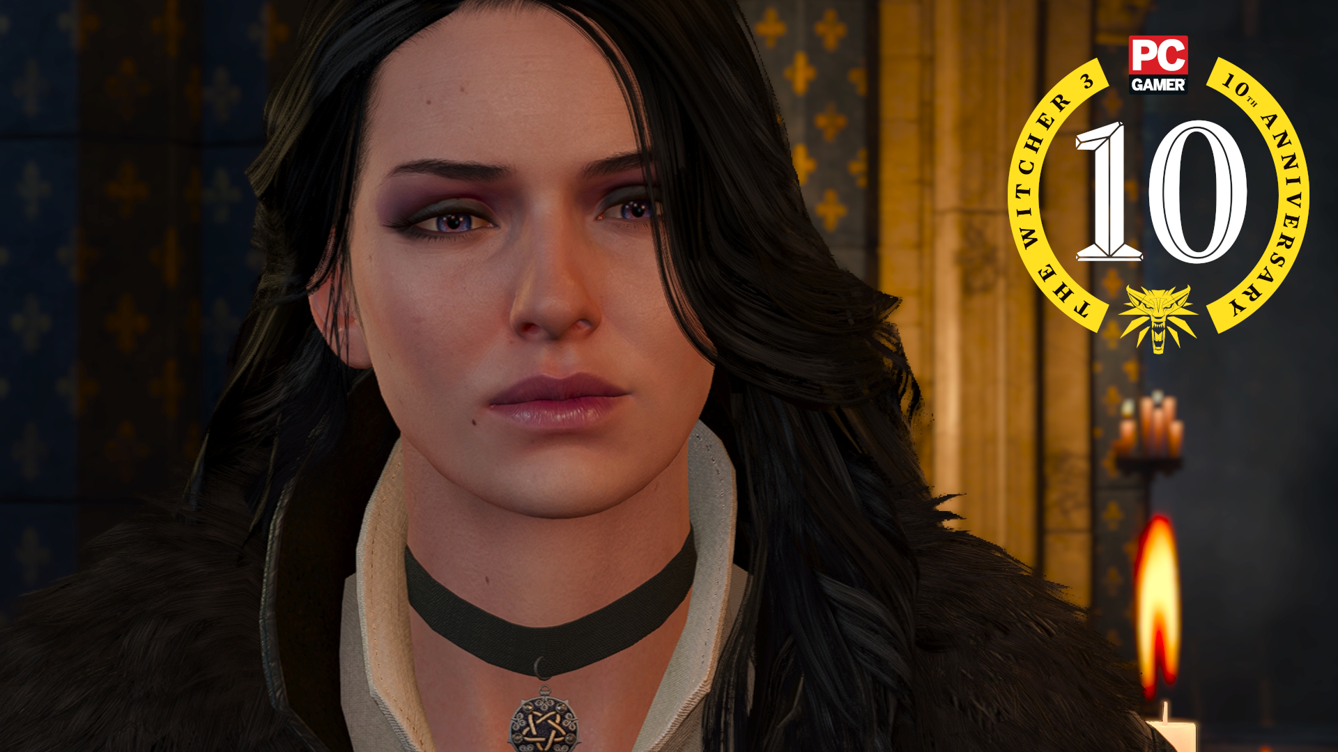 Yennefer looks displeased in The Witcher 3.