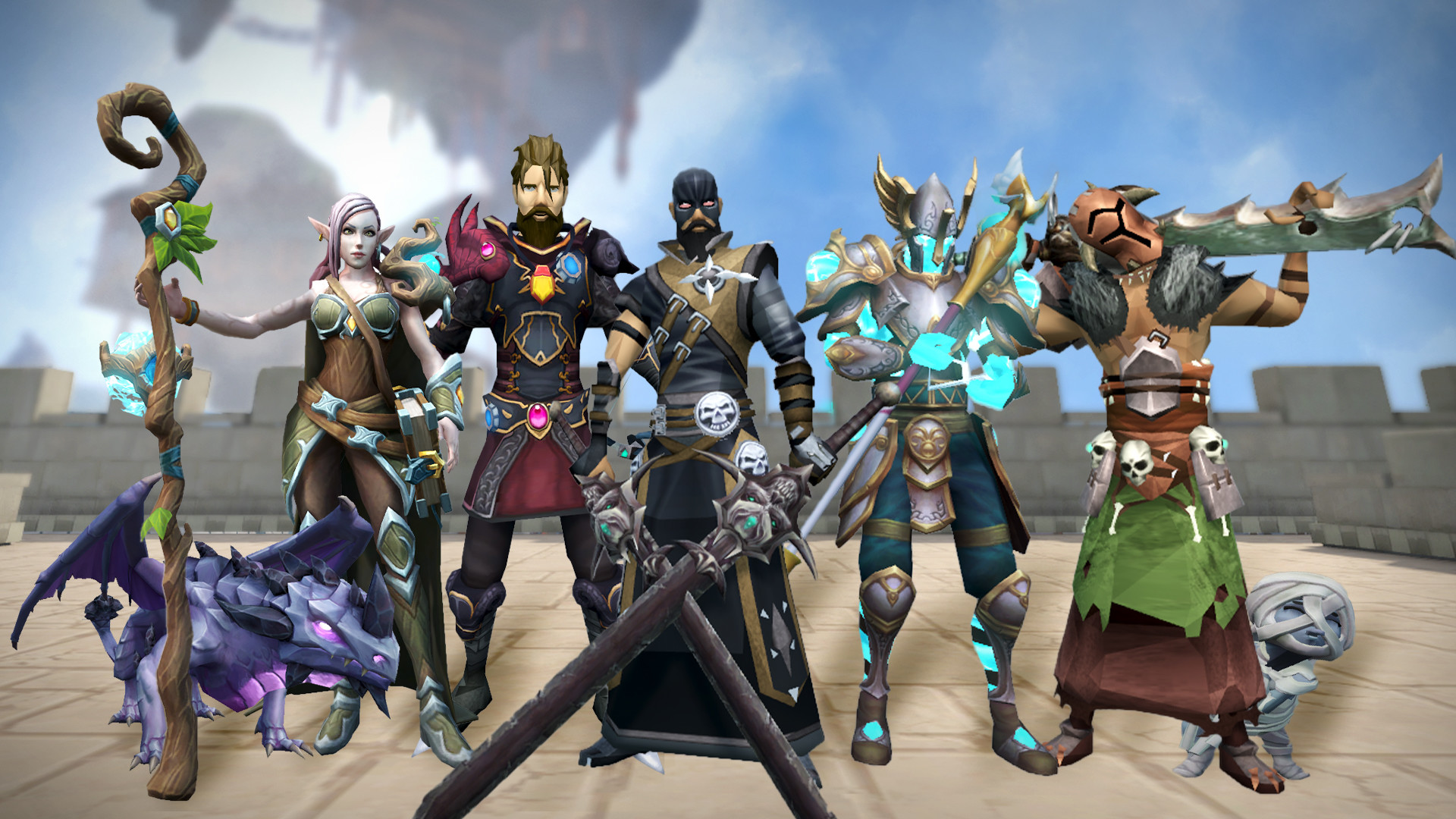 A RuneScape promotional image.