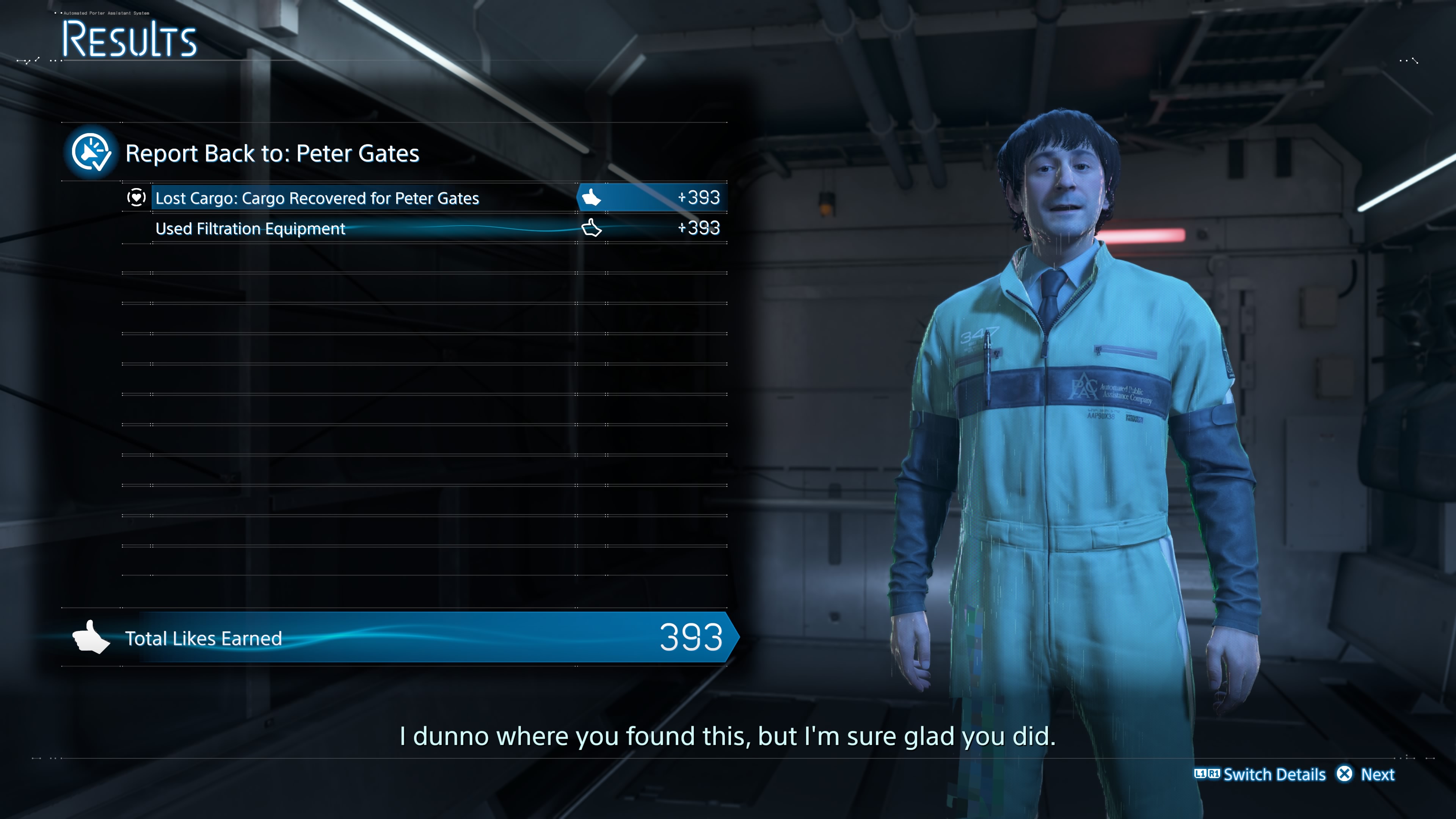 Death Stranding 2 Magellan Evaluation - Before fast travel 