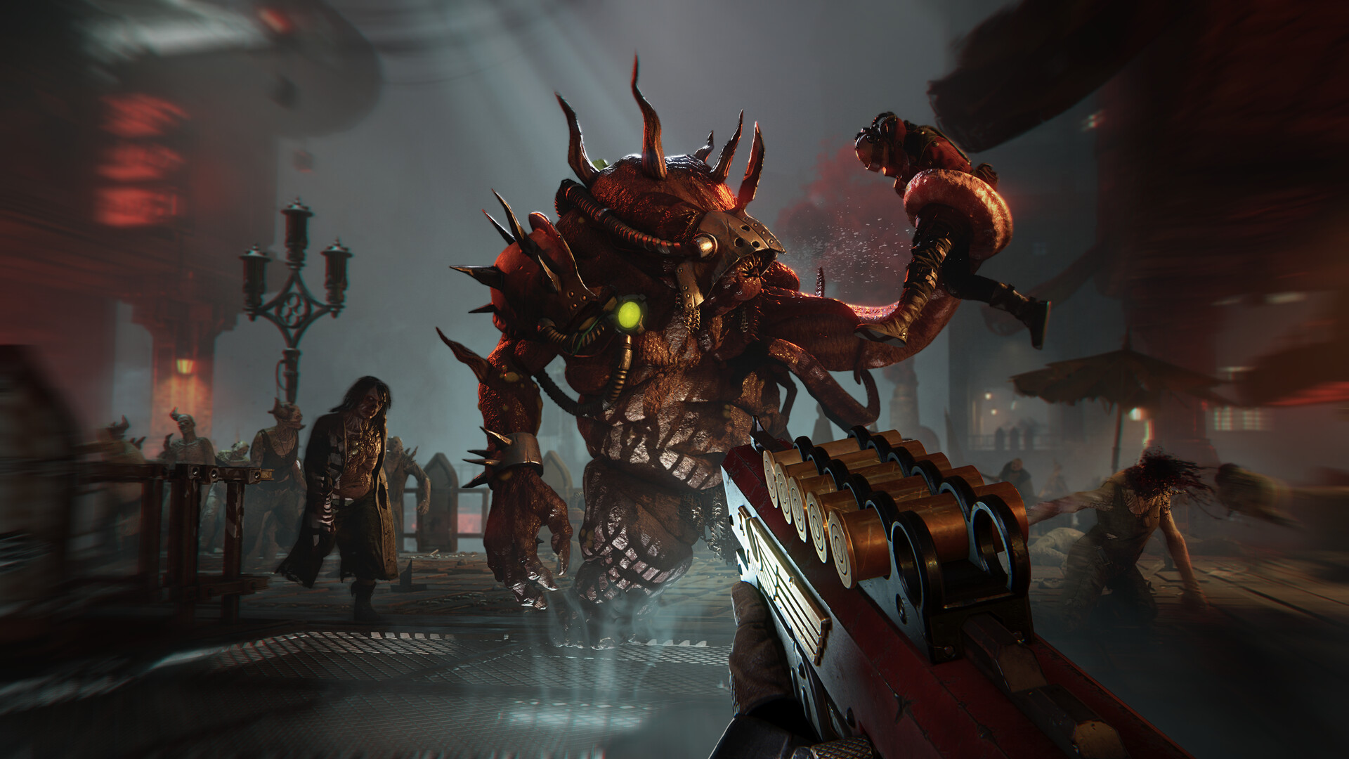 Darktide Arbites build - Fighting a Chaos Spawn