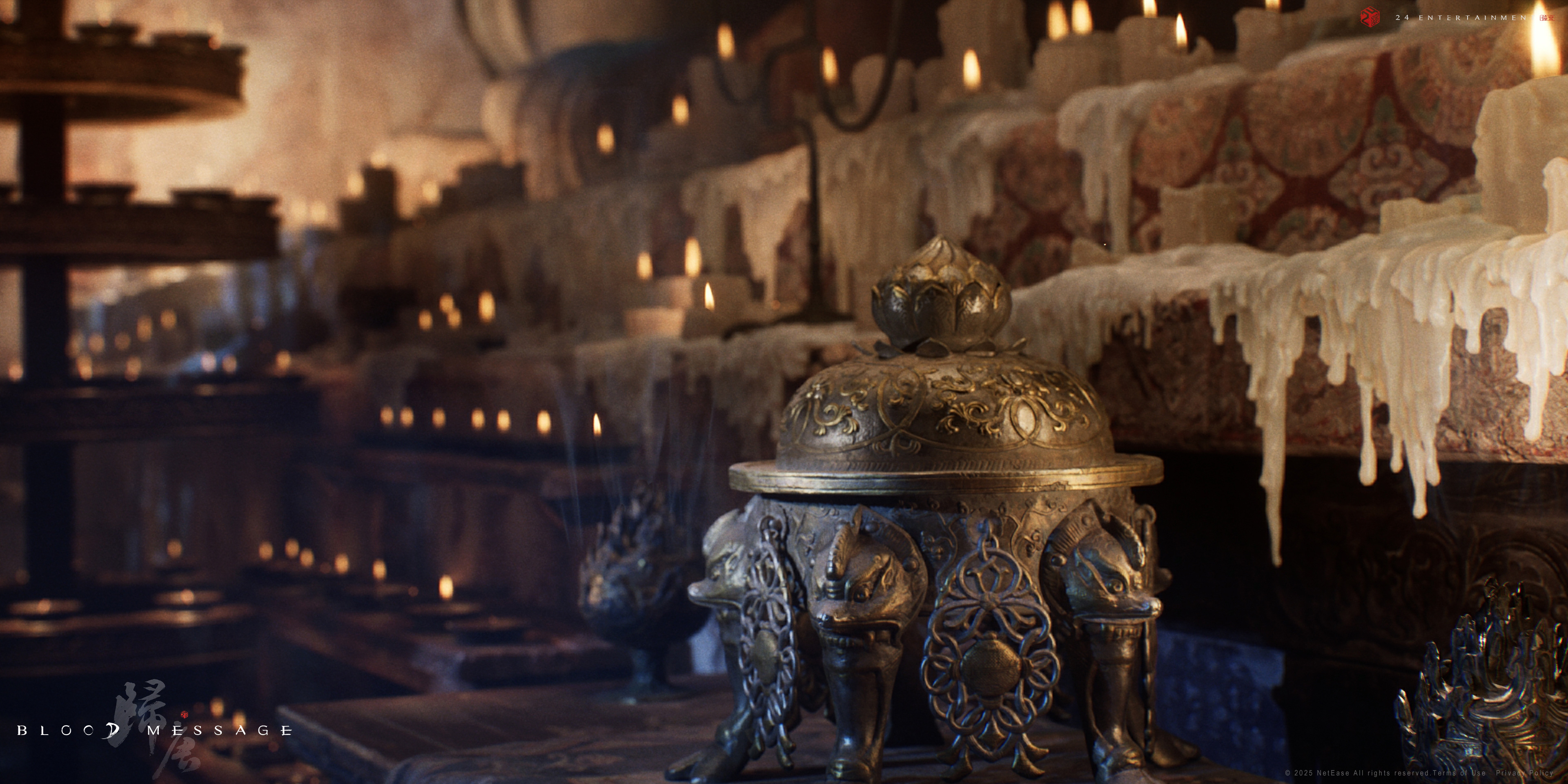 A pre-release screenshot from historical action epic videogame Blood Message of ancient western China.