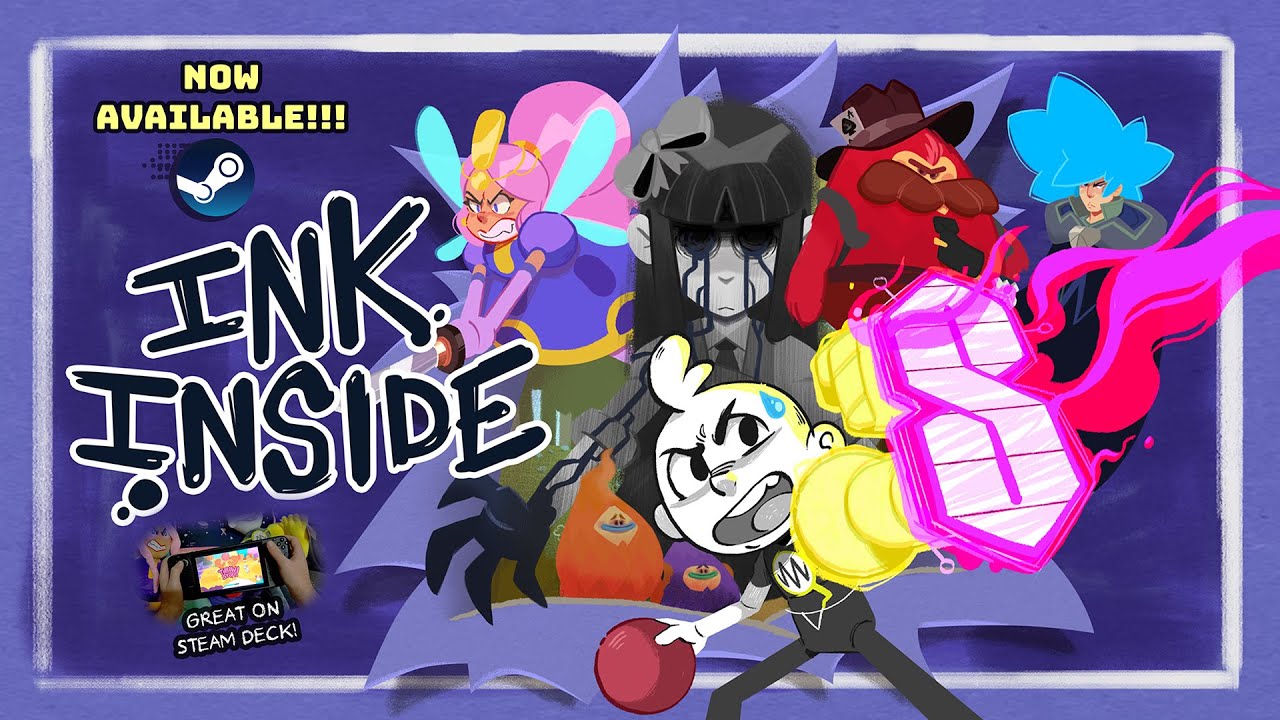 INK INSIDE - the co-op action RPG with Brian David Gilbert is NOW AVAILABLE on STEAM! - YouTube
