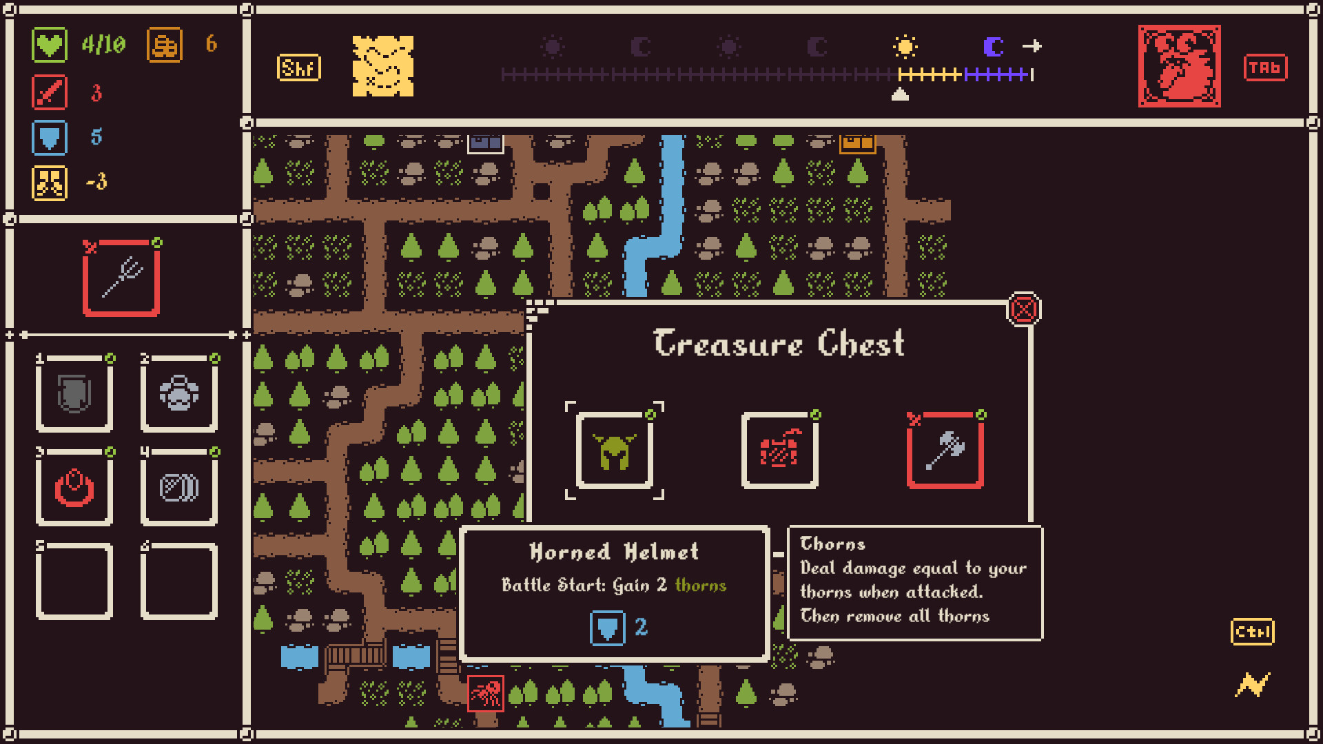 Opening a treasure chest in He Is Coming.