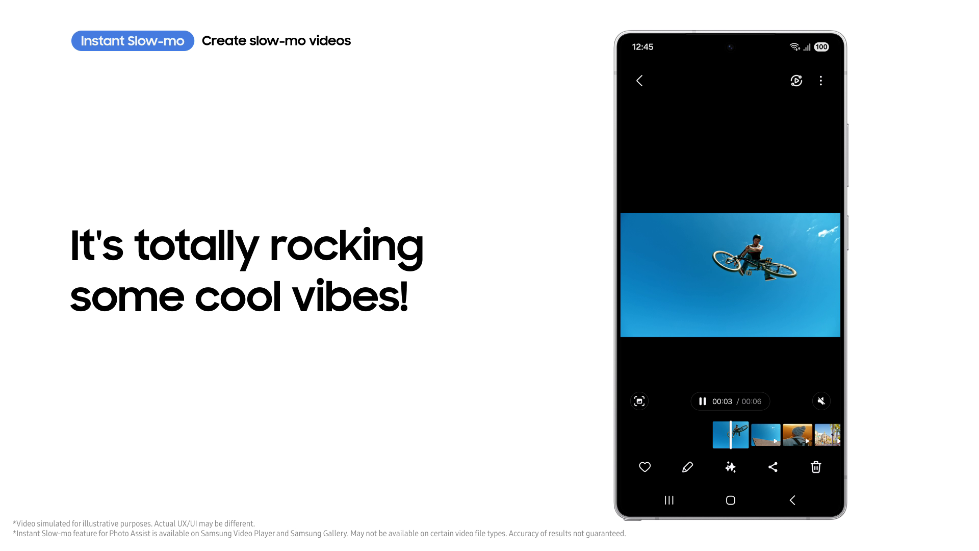 Instant Slow-mo feature on the Samsung Galaxy S25