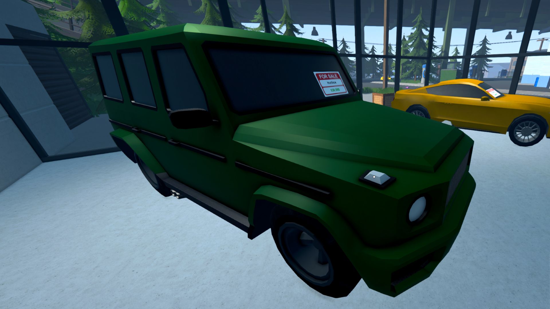The new Hotbox vehicle in Schedule 1's Rival Cartel update. It's a dark green SUV with dark tinted windows and low to the ground. 