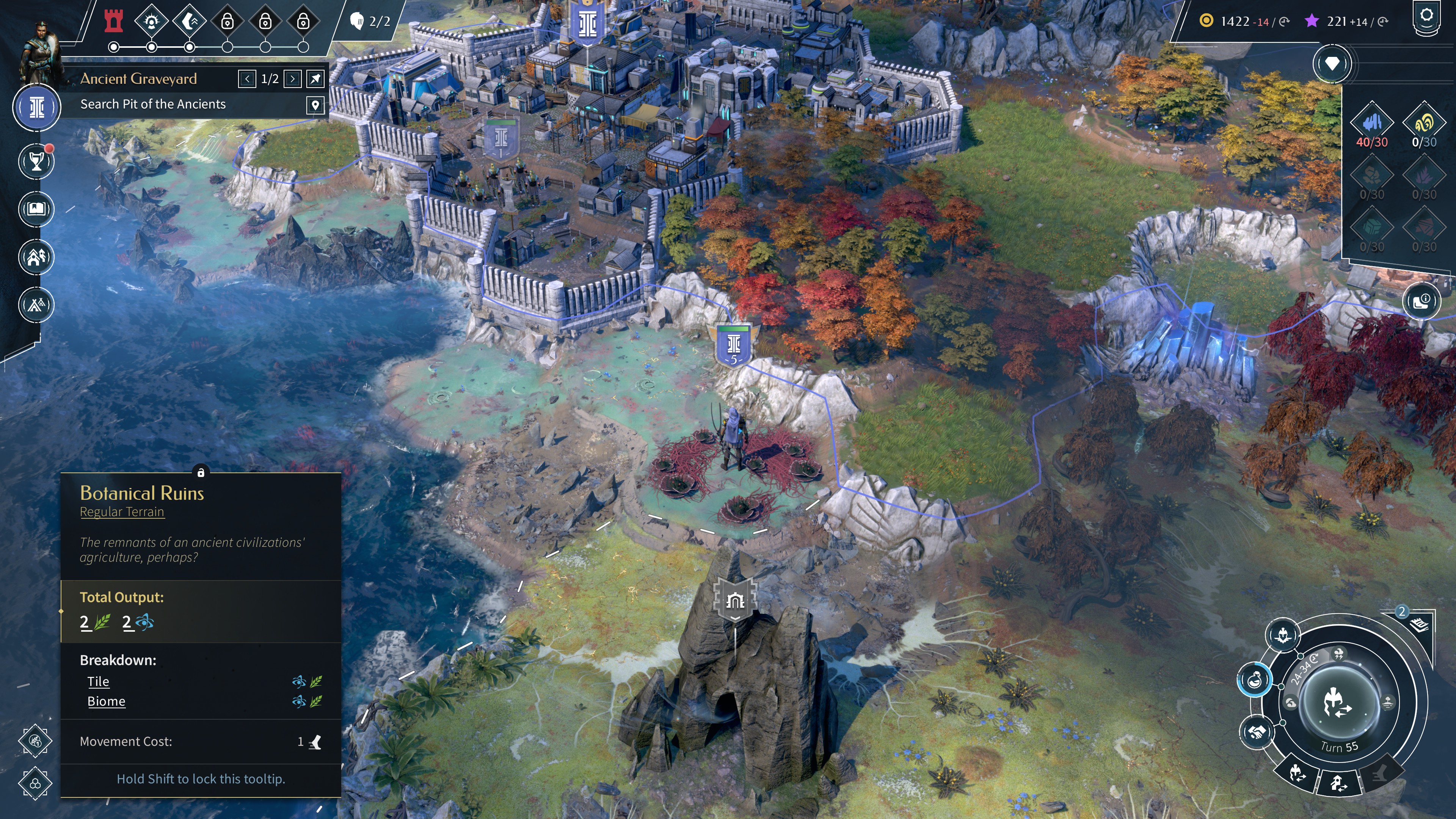 A coastal settlement