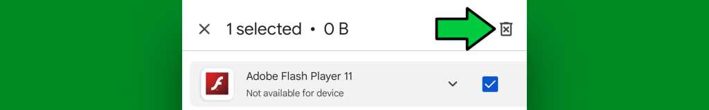 Google Play Store Android remove app
