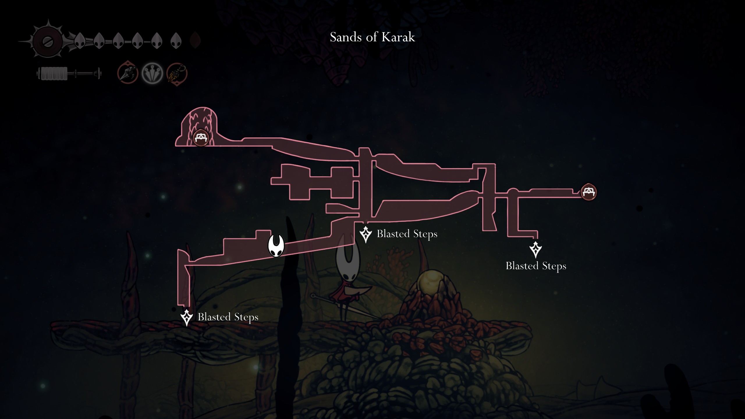 Hollow Knight: Silksong mementos - Watcher at the Edge location