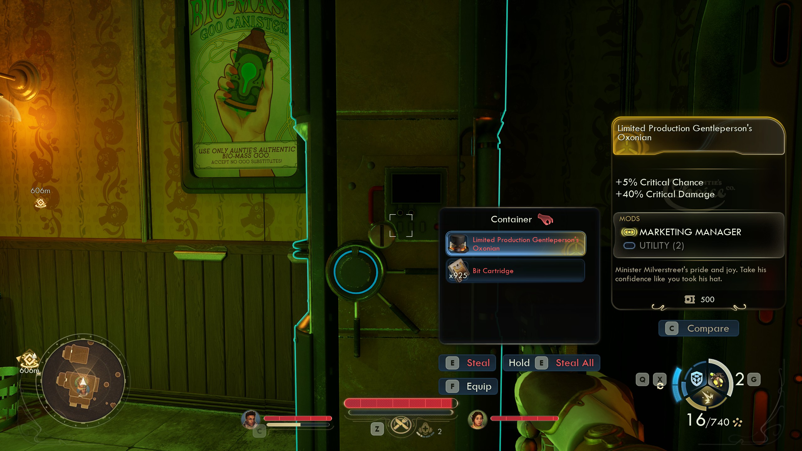 Outer Worlds 2 Milverstreet's top hat