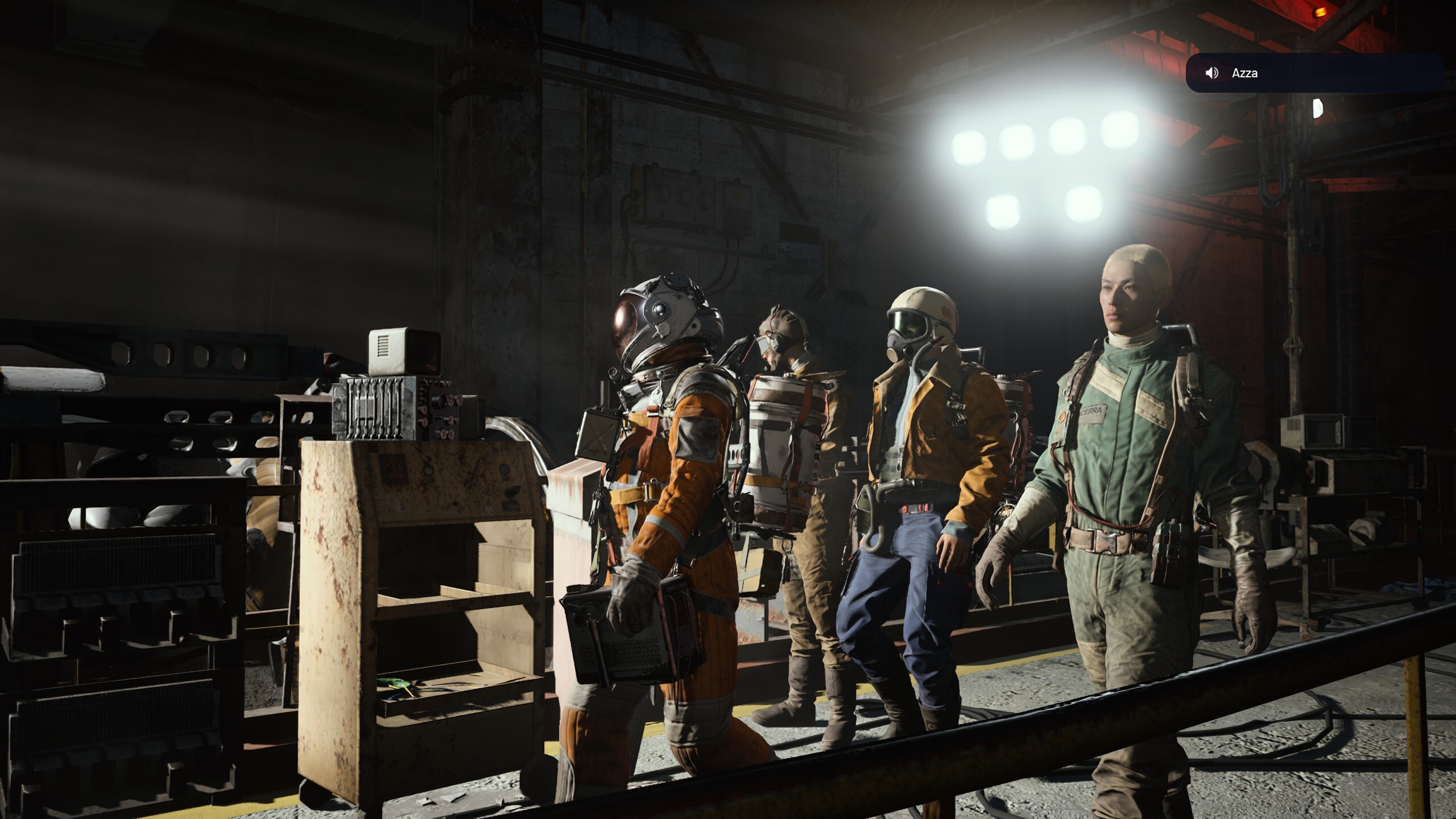 Walking to the exit point