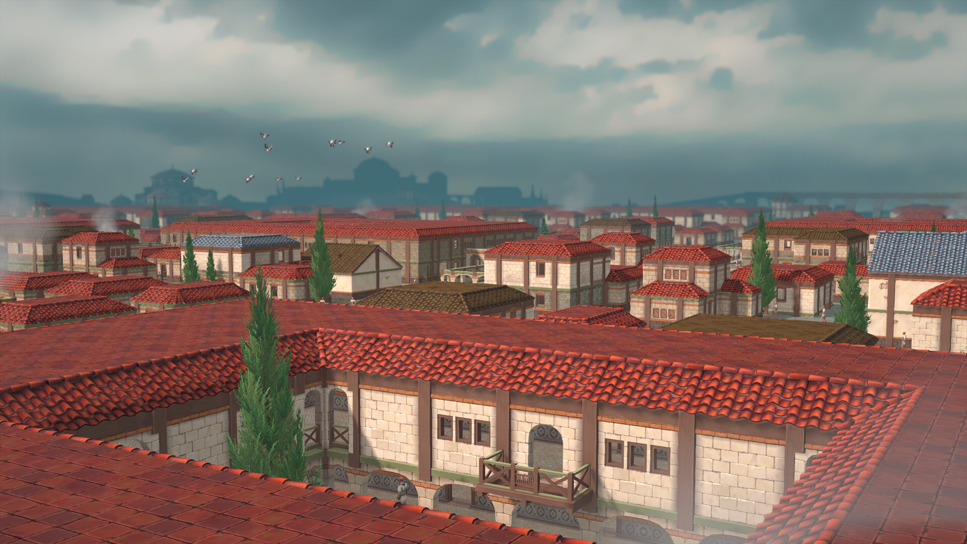 A generated city in Streets of Fortuna.