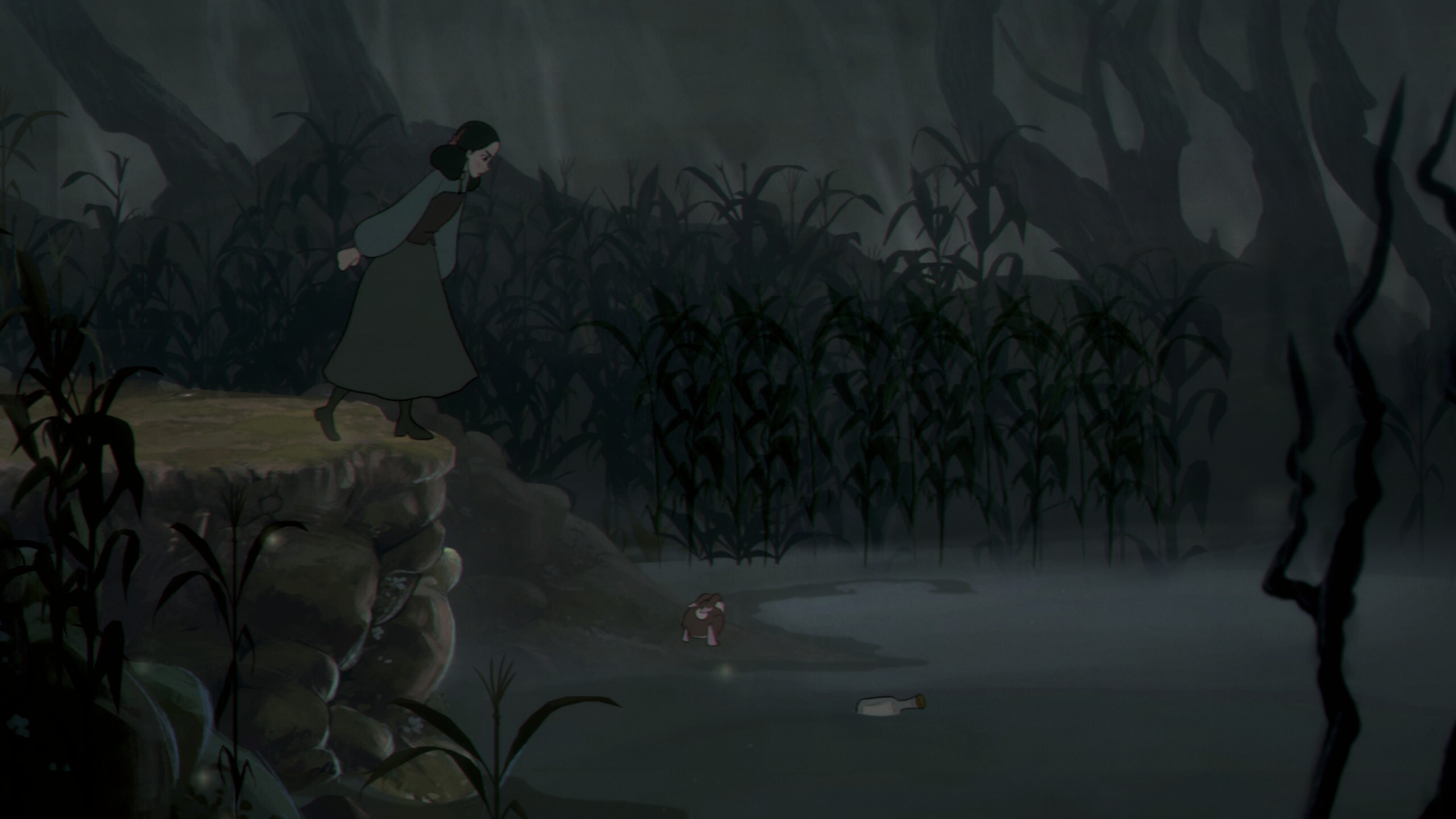 Looking into a swamp