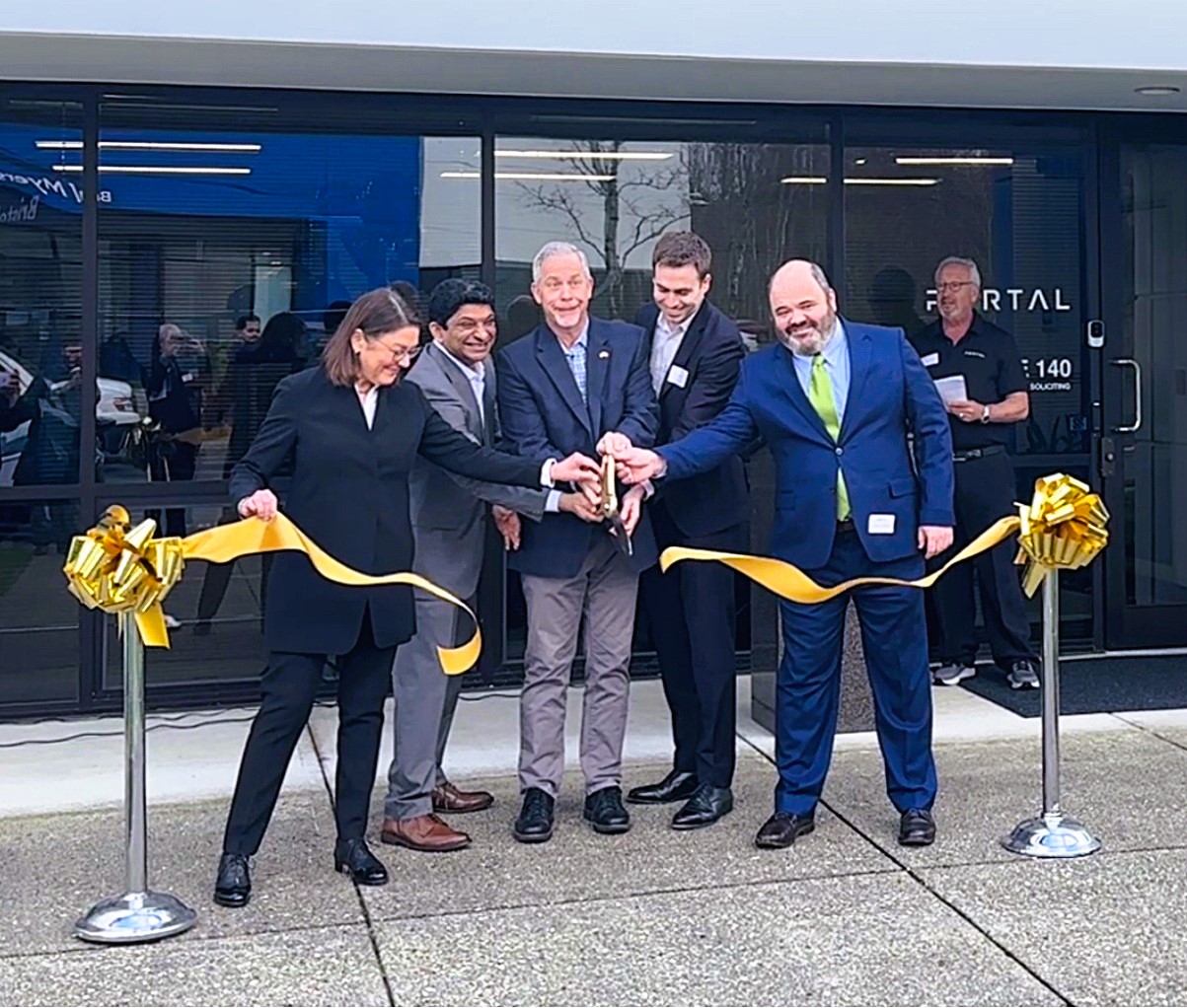Ribbon-cutting ceremony at Portal Space Systems