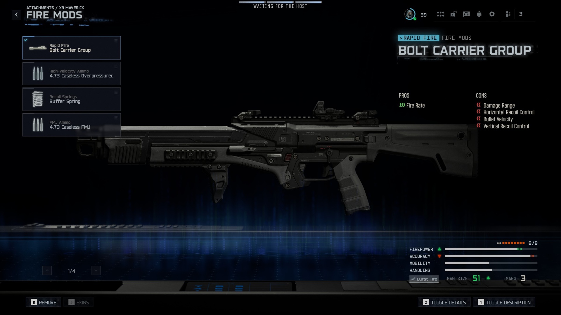 Black Ops 7 X9 Maverick - Bold Carrier Group fire mod