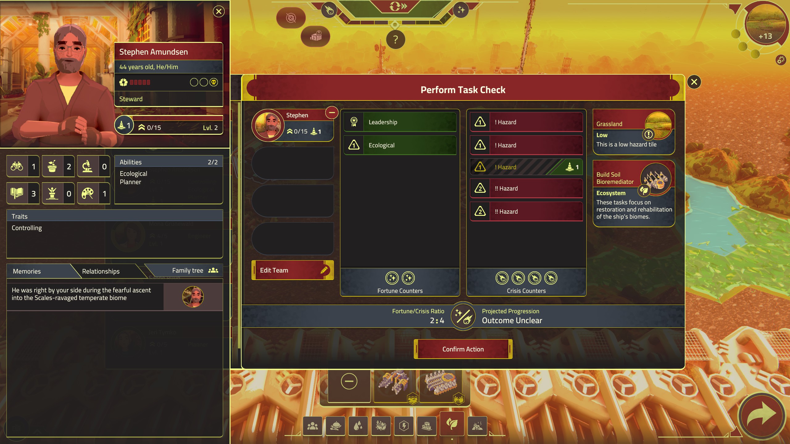 Strategy game menu from Generation Exile