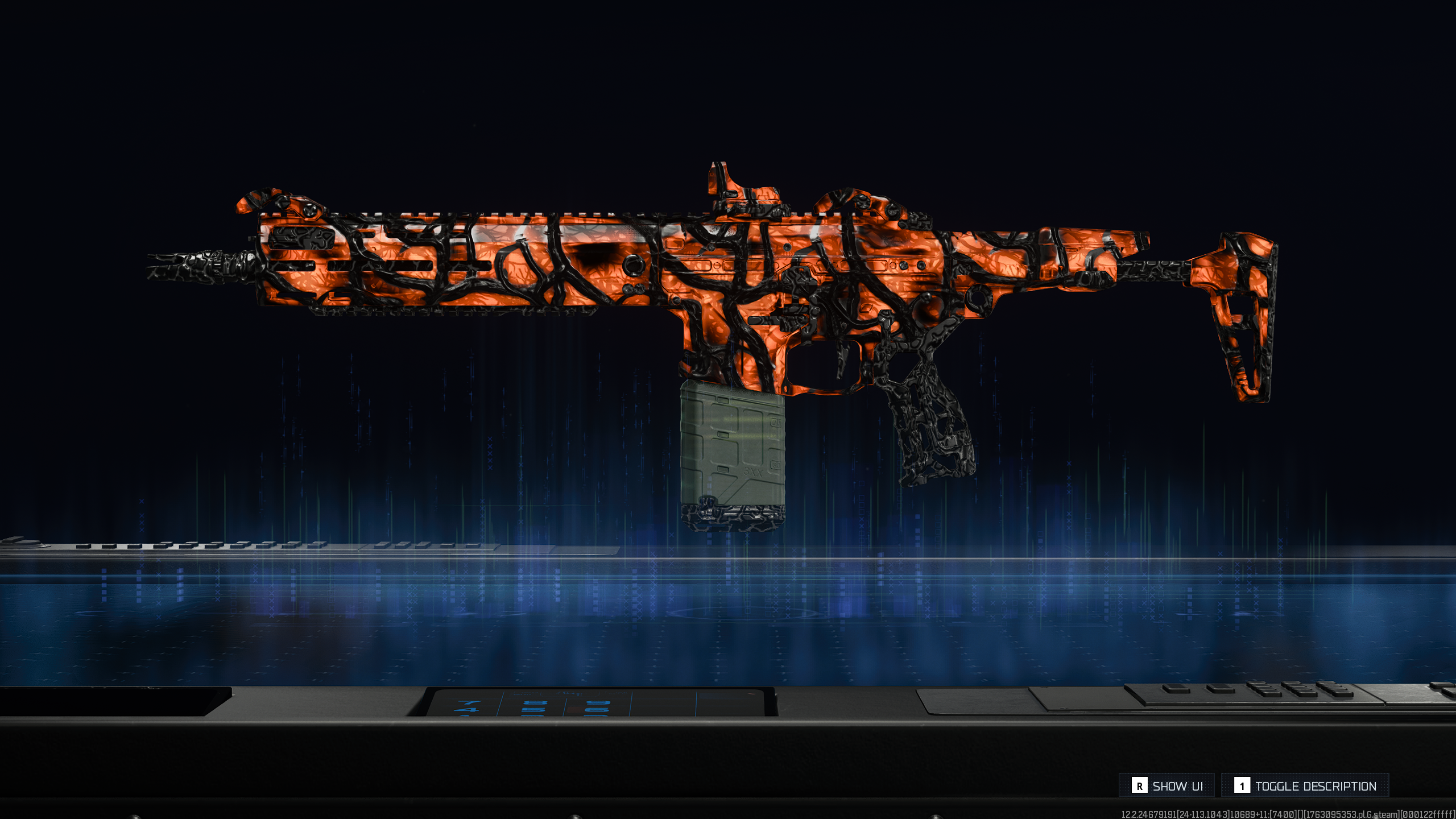 Black Ops 7 Mastery Camos: The Infestation camo on the M15 MOD 0 assault rifle.