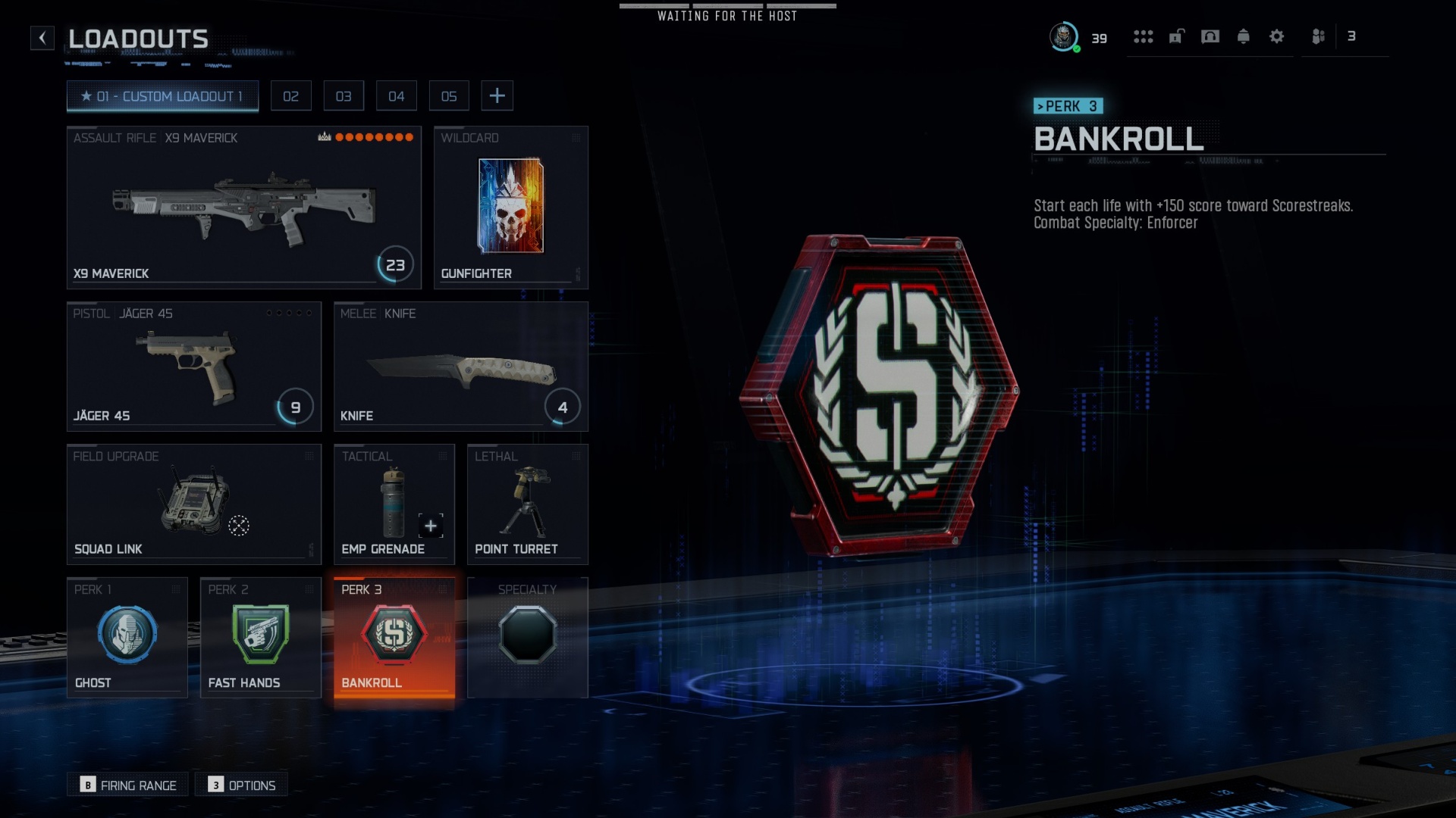 Black Ops 7 X9 Maverick class setup: Bankroll perk