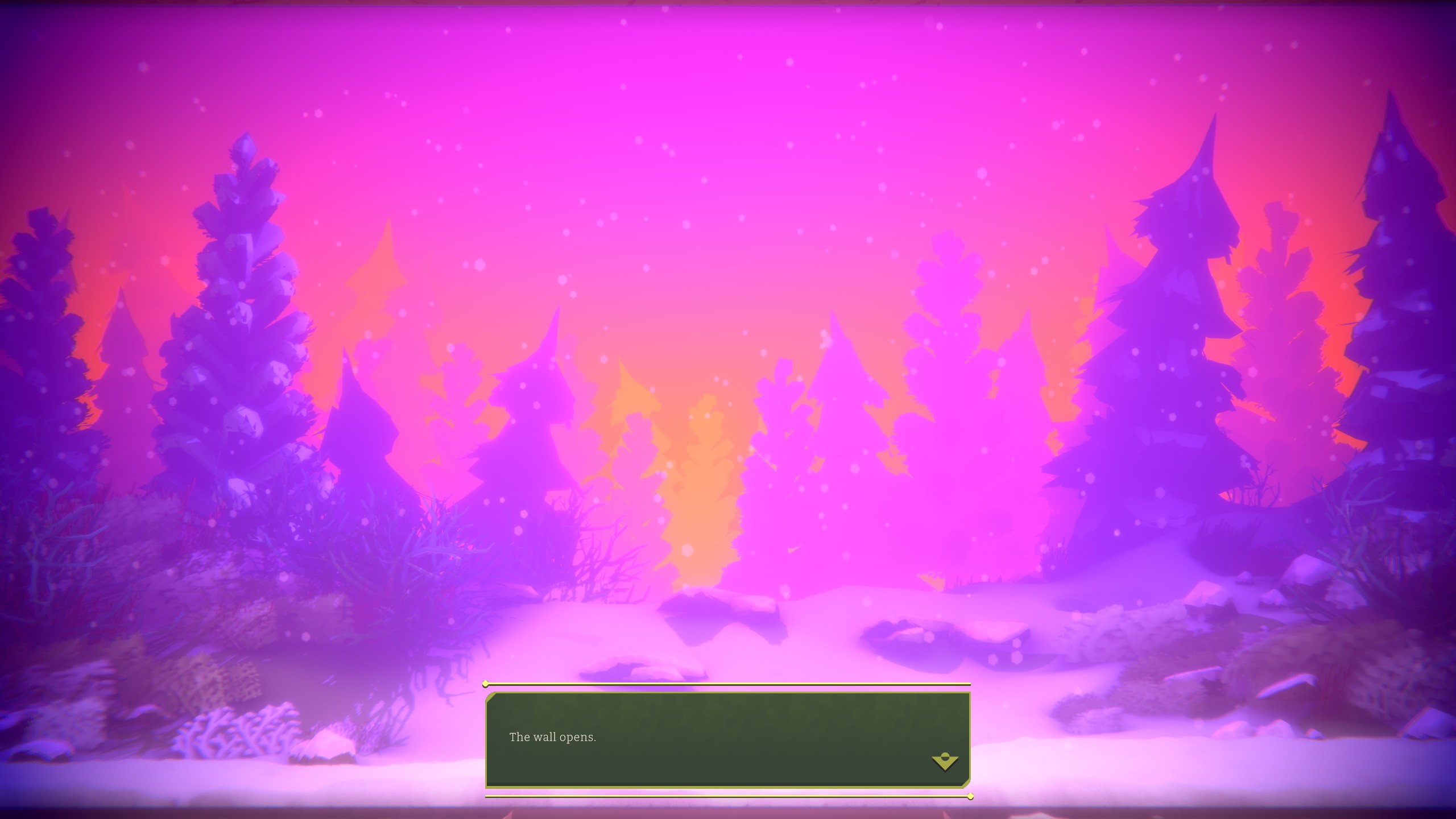 Purple lit forest in Generation Exile