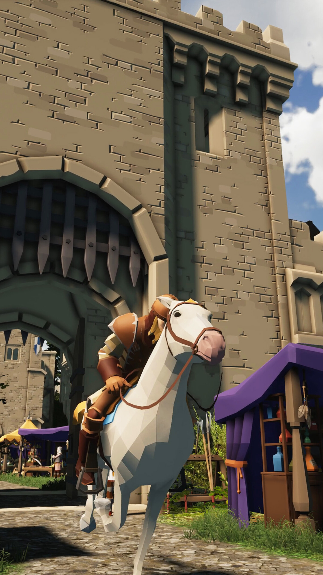 Dungeons &amp; Kingdoms - Blocky kingdom builder with a knight on a horse