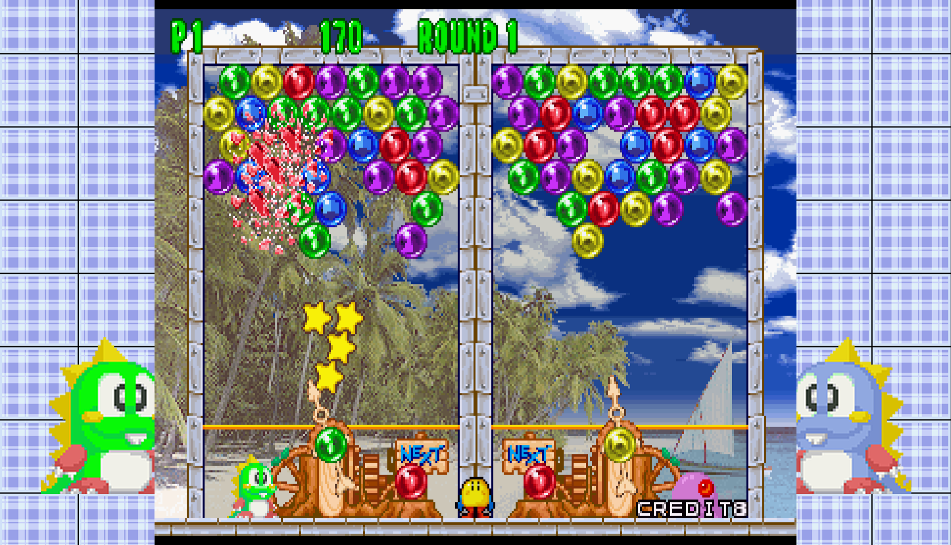 Classic puzzle game Puzzle Bobble