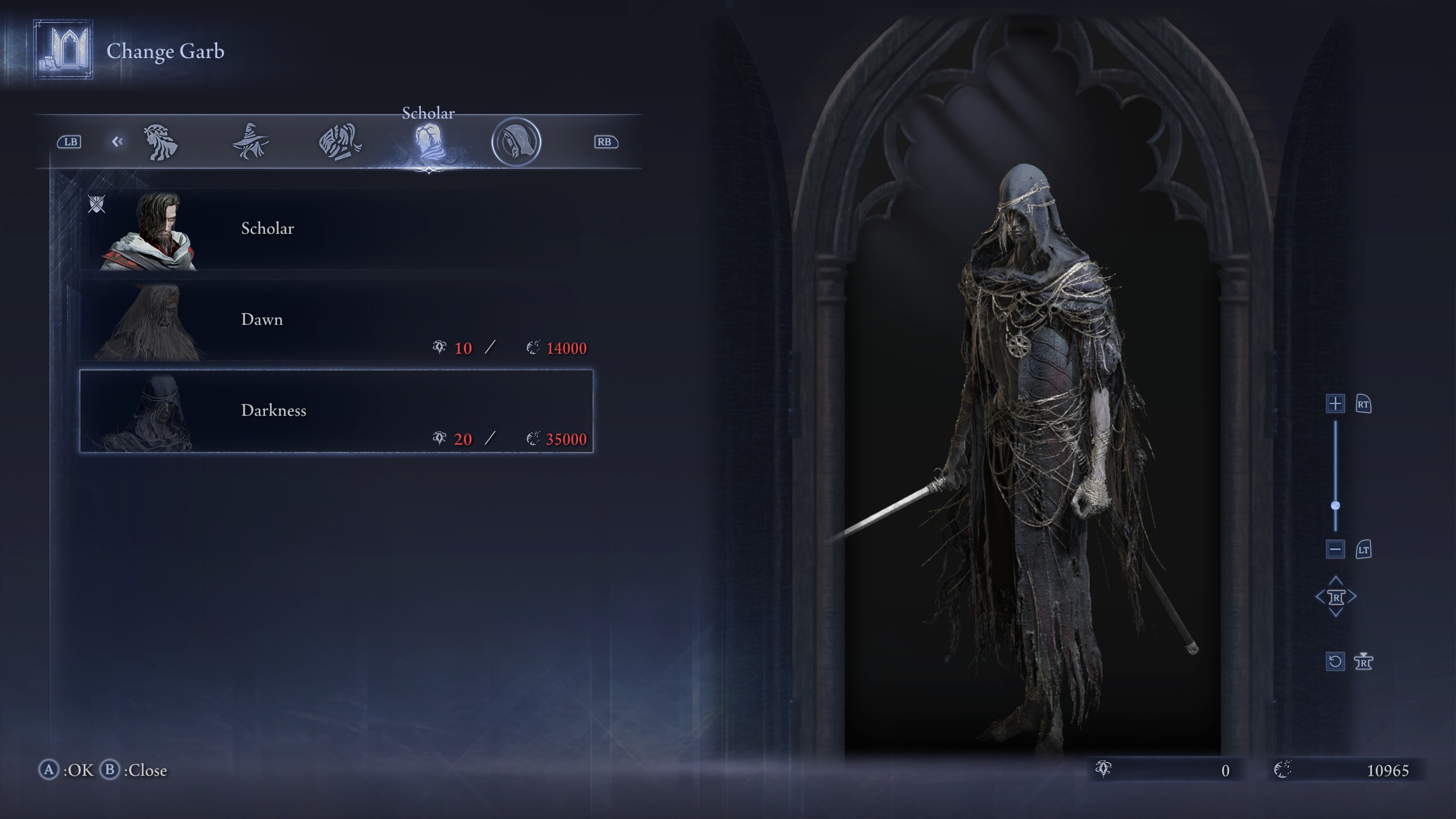 Elden Ring Nightreign DLC skins - Scholar Darkness