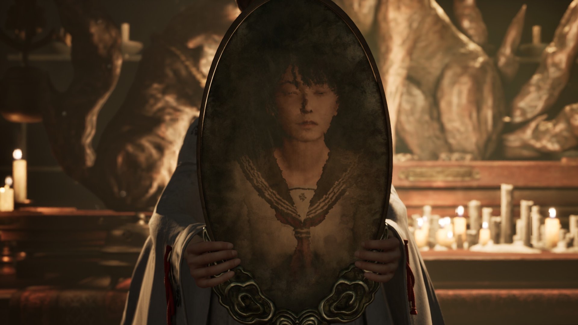 Looking at myself in a mirror.