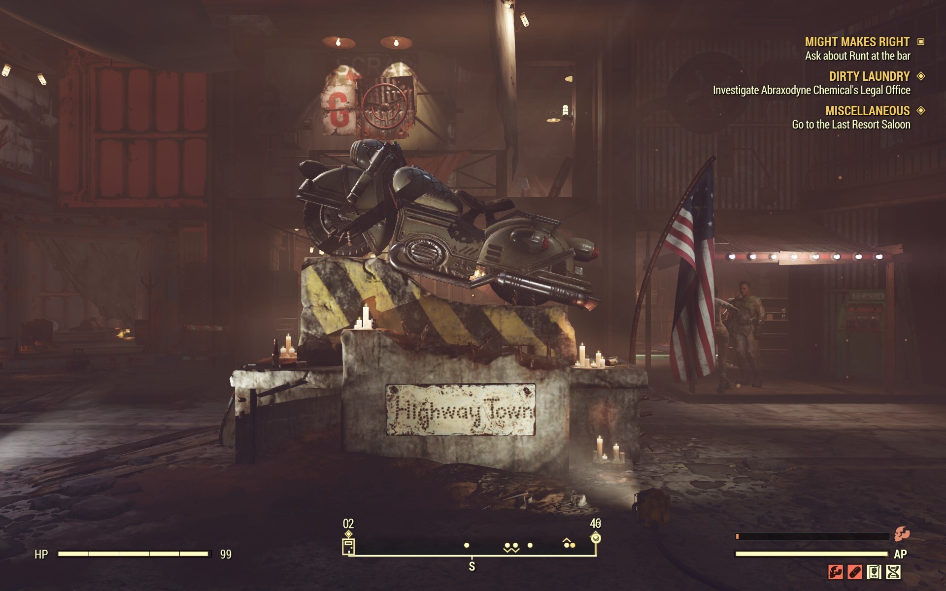 A motorbike in Highway Town