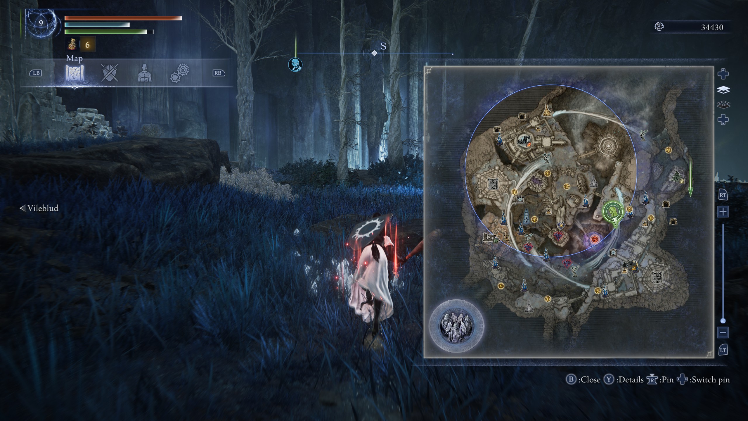 Elden Ring Nightreign - Great crystal on map