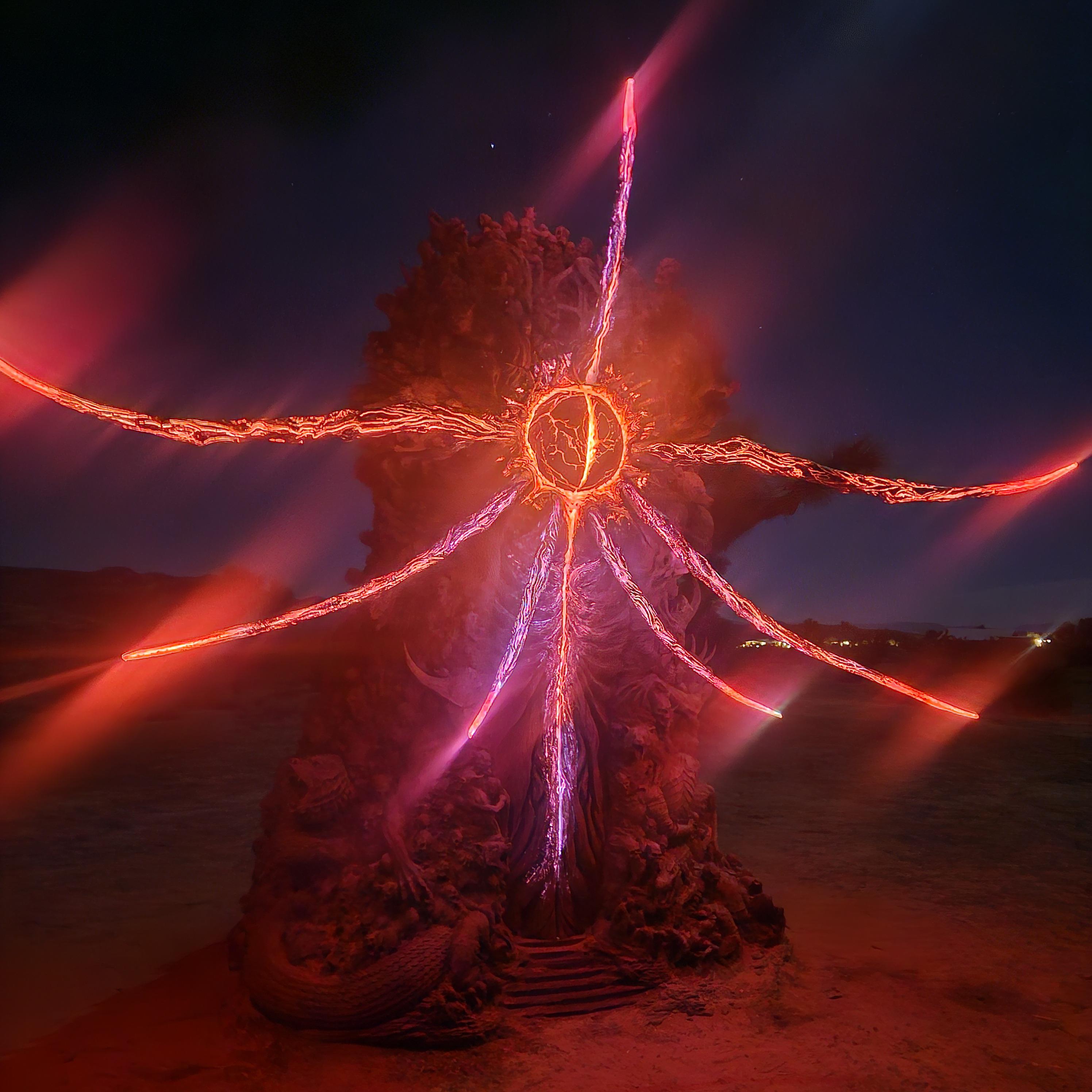 The Game Awards 2025 mysterious statue at night