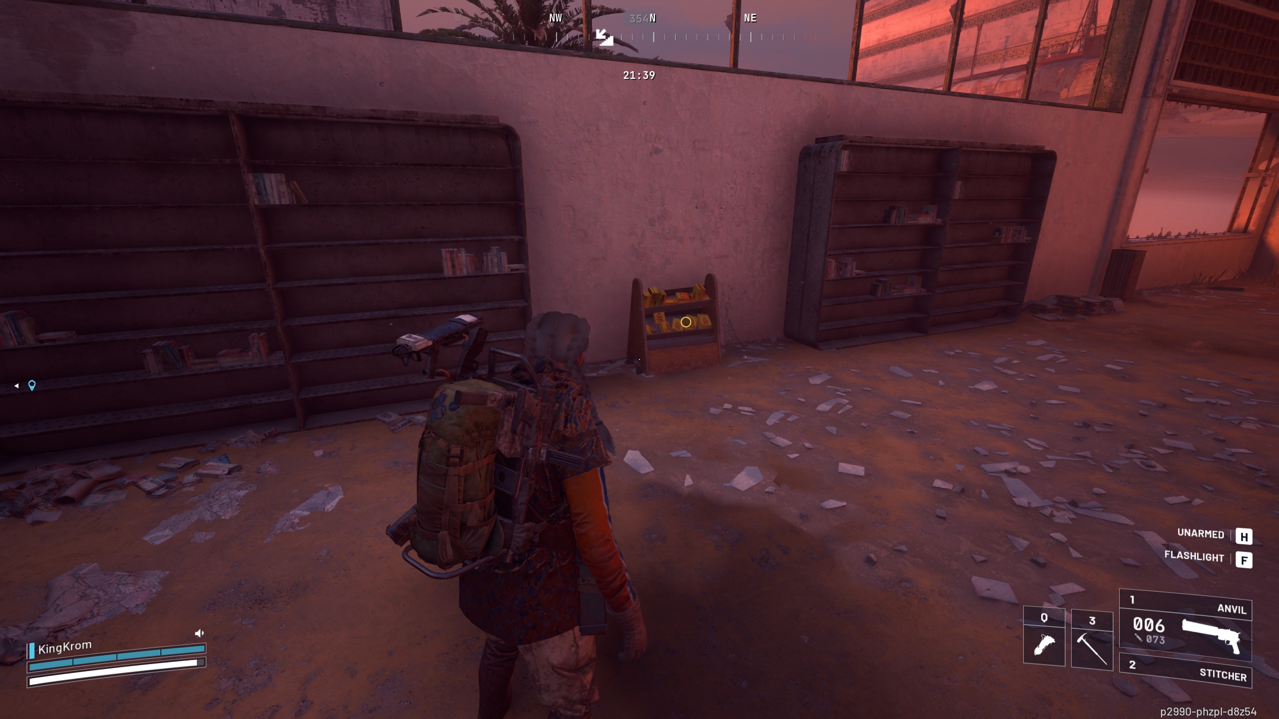 Arc Raiders Building a Library - Stand against the wall