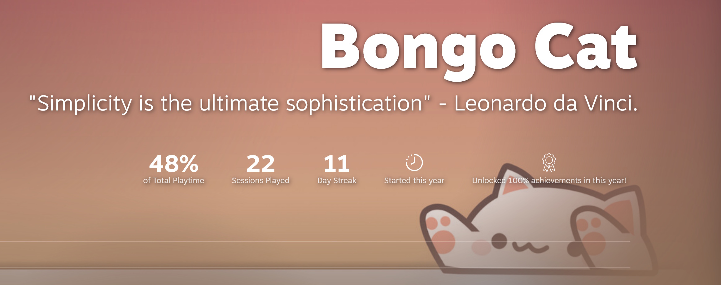 Bongo Cat, who in this image is not wearing a very fine hat