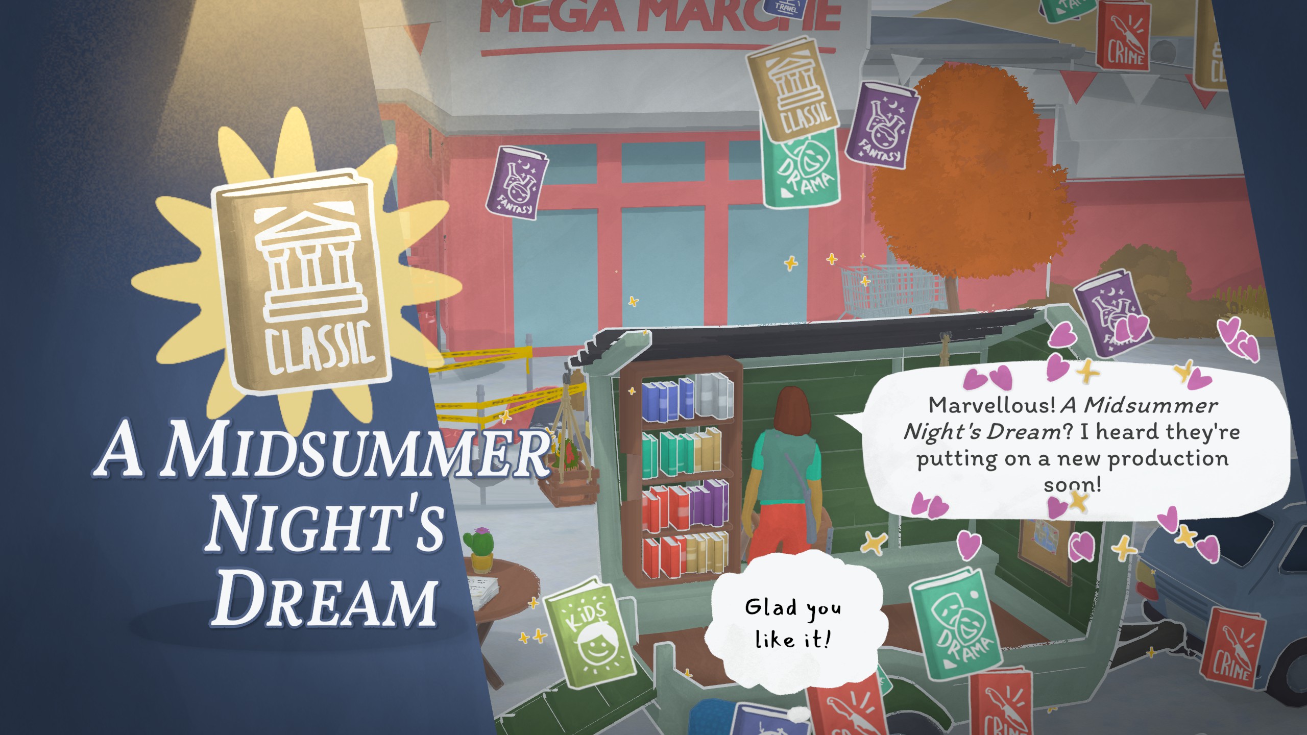 Tiny Bookshop - A customer loves the recommendation for A Midsummer Night's Dream