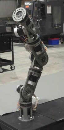 Orbital Robotics' prototype robotic arm, known as ORA-T1, has seven degrees of freedom. (Orbital Robotics Photo)