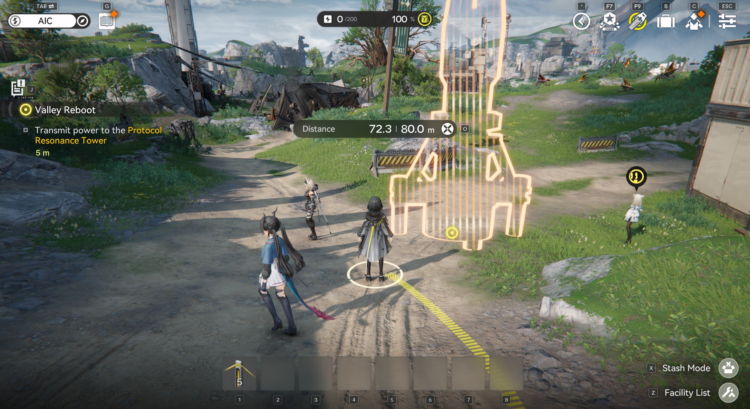 Arknights: Endfield power - Relay Tower outline