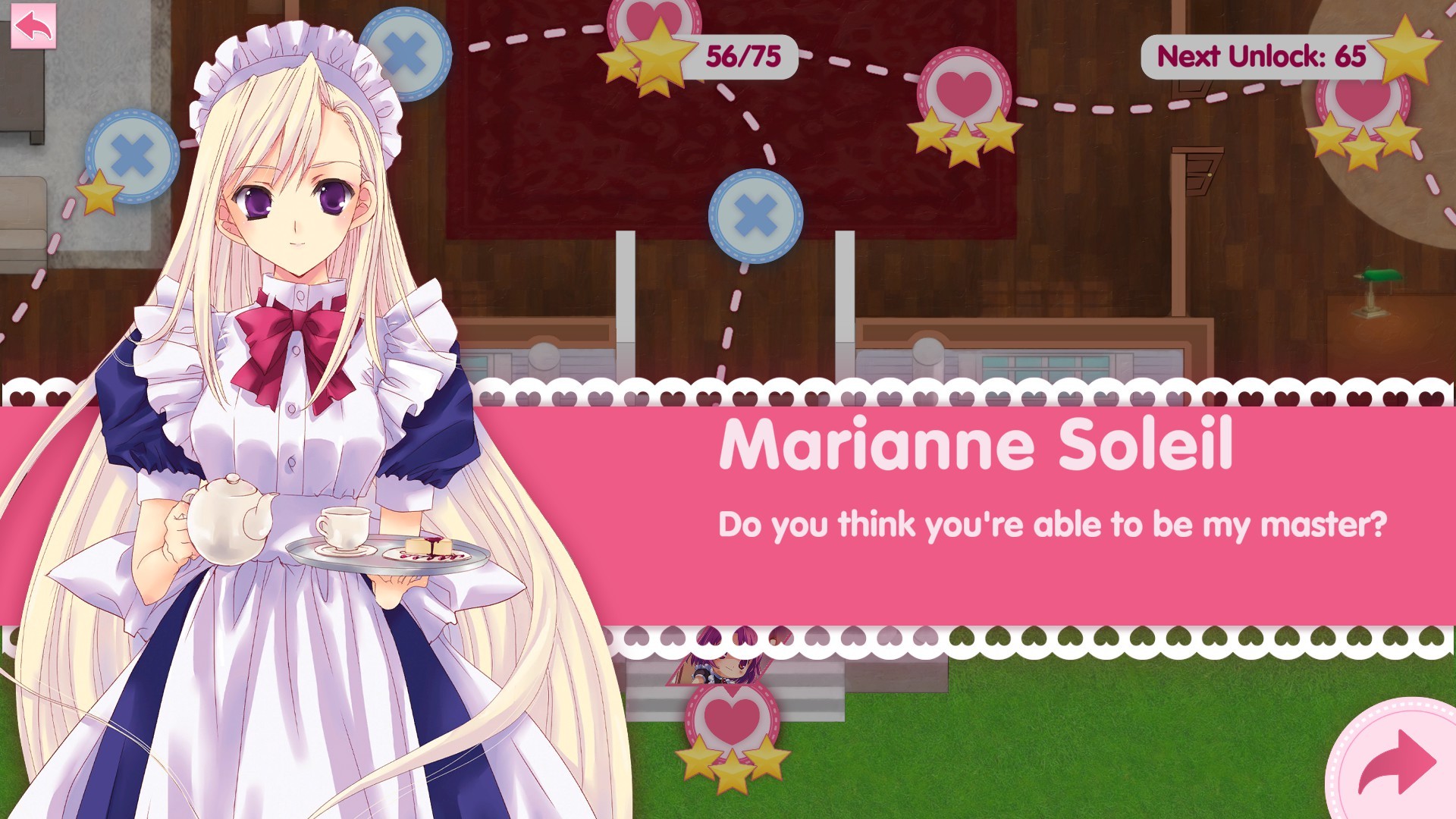 A blonde maid character in Tanto Cuore.