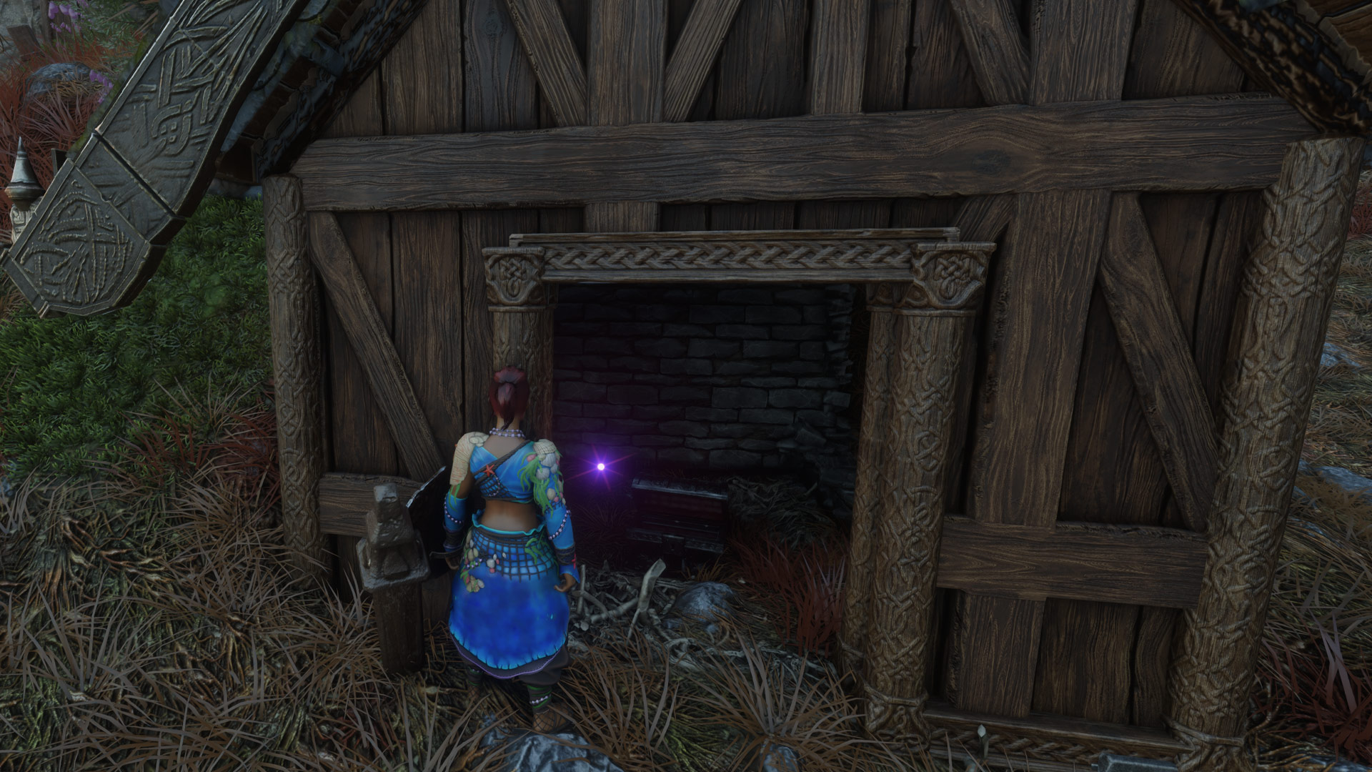 The small chest on a goat farm where you find the Fluffy hood