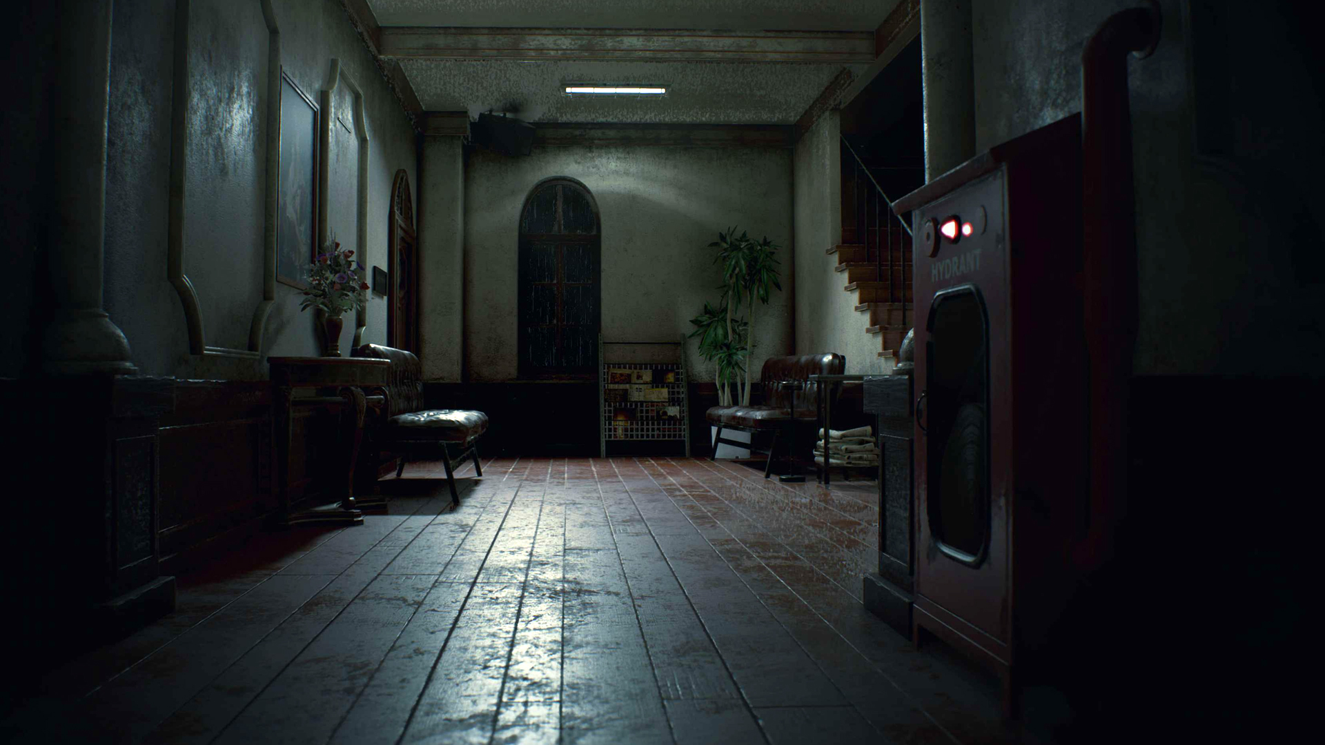 Resident Evil 2 Remake - RPD hallway