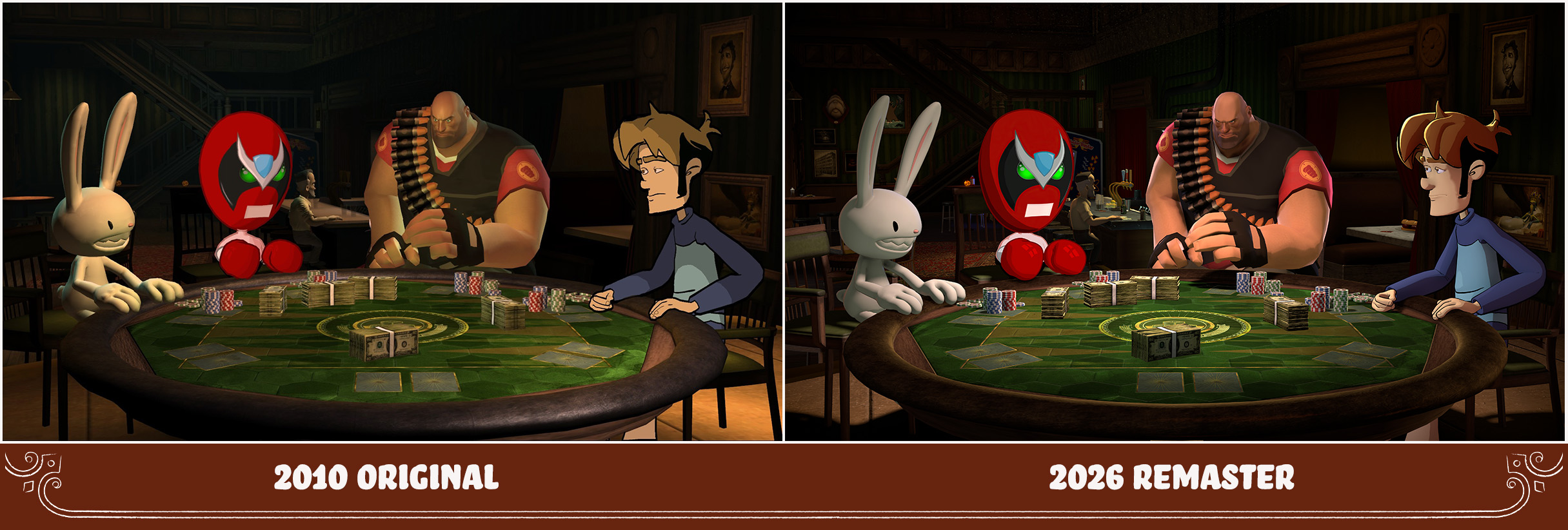 Poker Night at the Inventory 2010 vs 2026 comparison