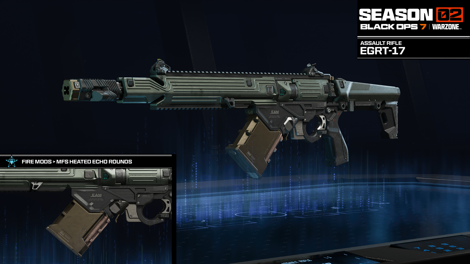The EGRT-17 rifle from Black Ops 7