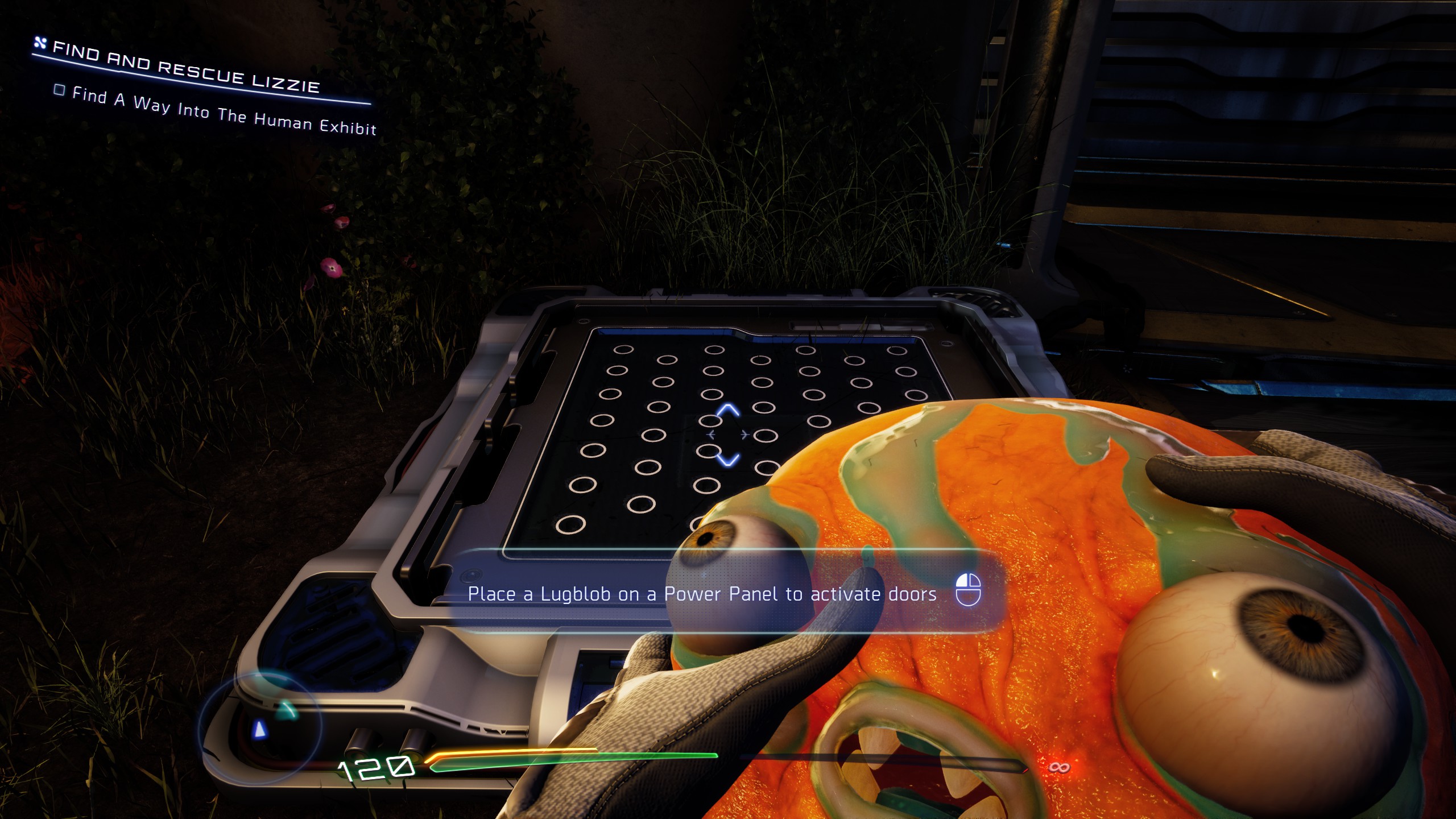 High on Life 2 Human Exhibit - Carrying a Lugblob