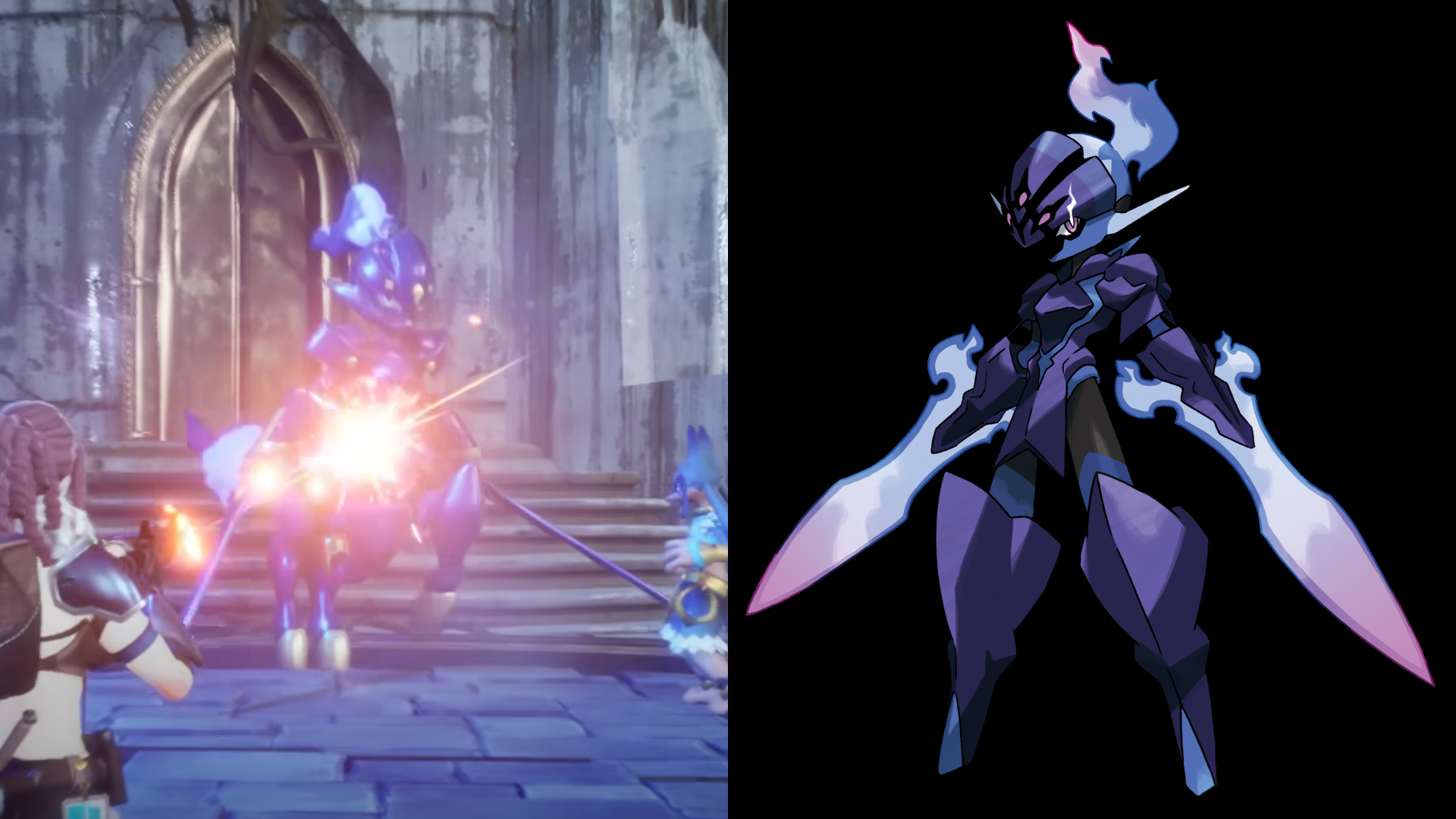 A Pickmon with a design that turns Ceruledge into a centaur.